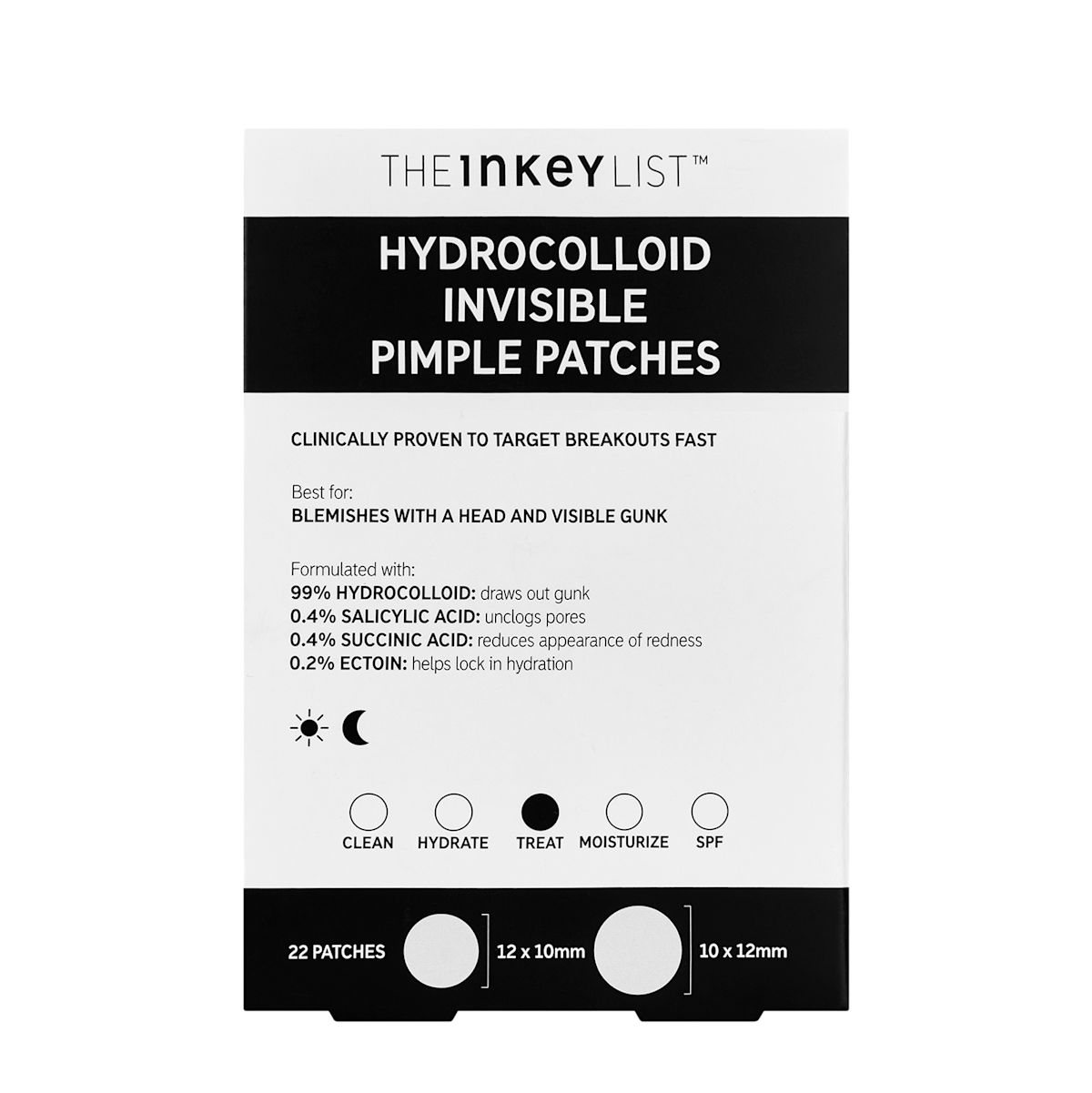 The INKEY List Hydrocolloid Invisible Pimple Patches