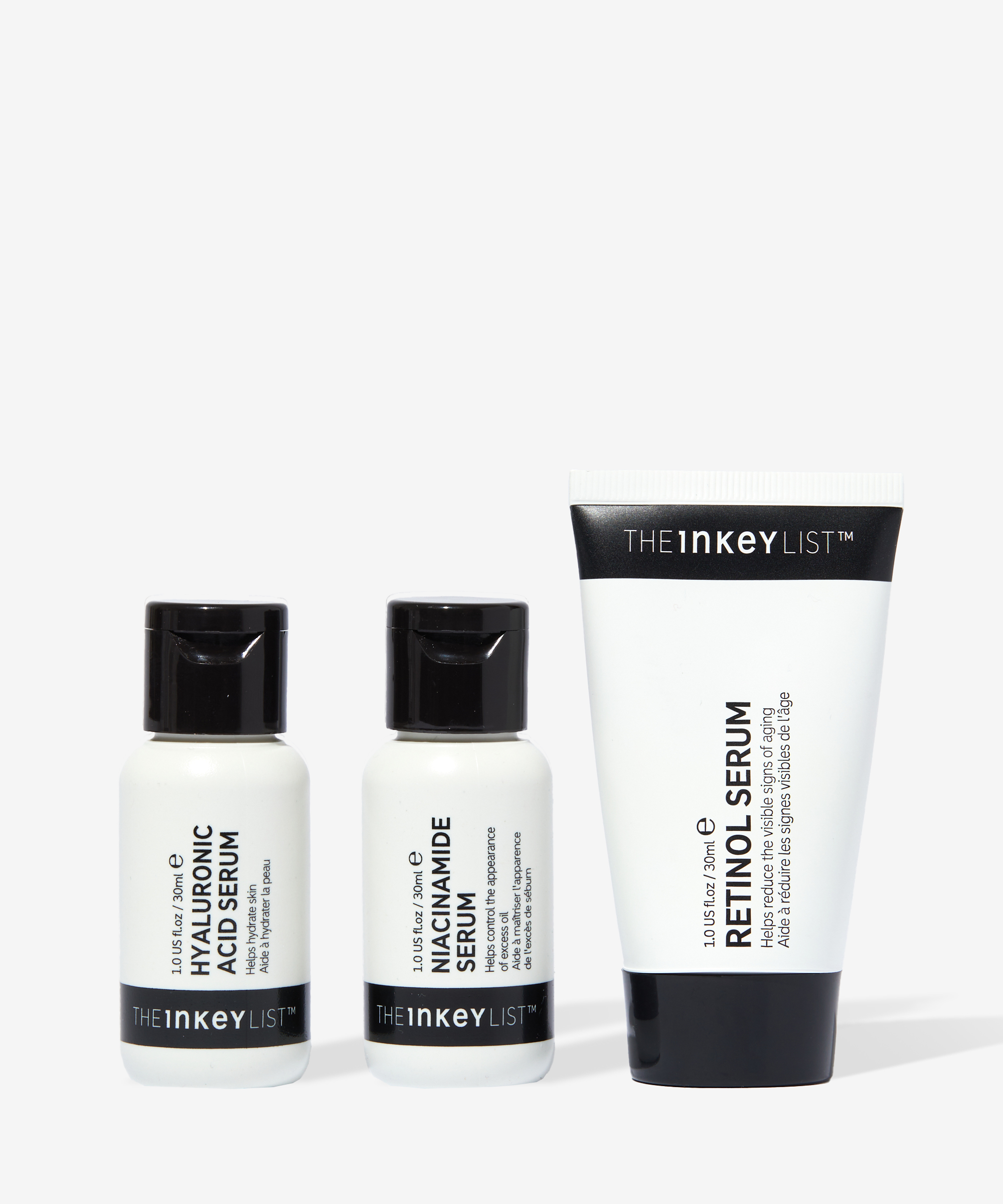 The INKEY List Hyaluronic Acid + Niacinamide + Retinol Trio at BEAUTY BAY