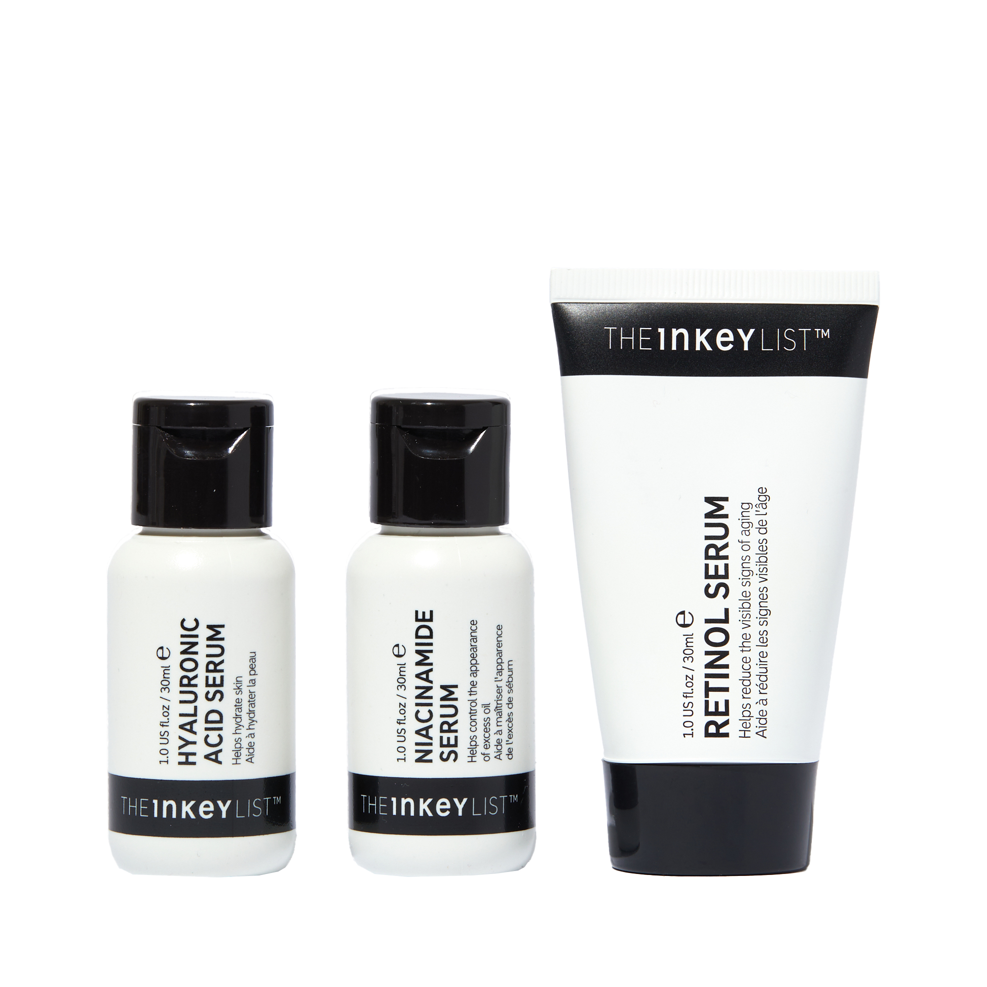 Hyaluronic Acid + Niacinamide + Retinol Trio