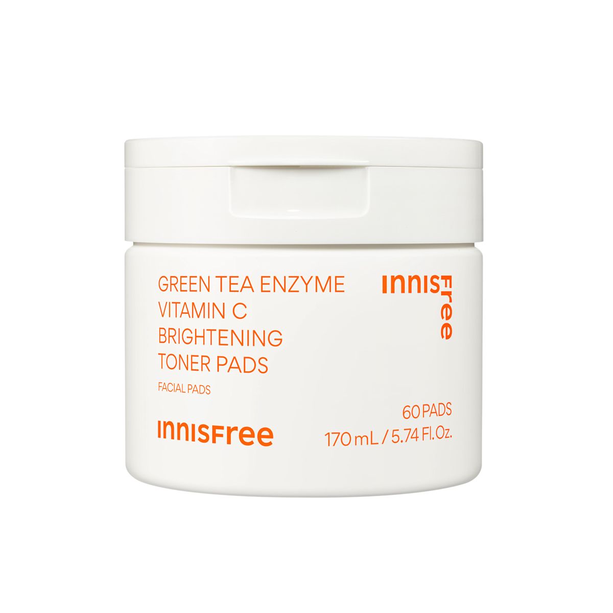 Innisfree Green Tea Enzyme Vitamin C Brightening Toner Pads Green Tea Enzyme Vitamin C Brightening Toner Pads