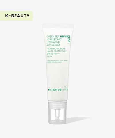 Innisfree - Green Tea Hyaluronic Moist Sun Serum SPF50