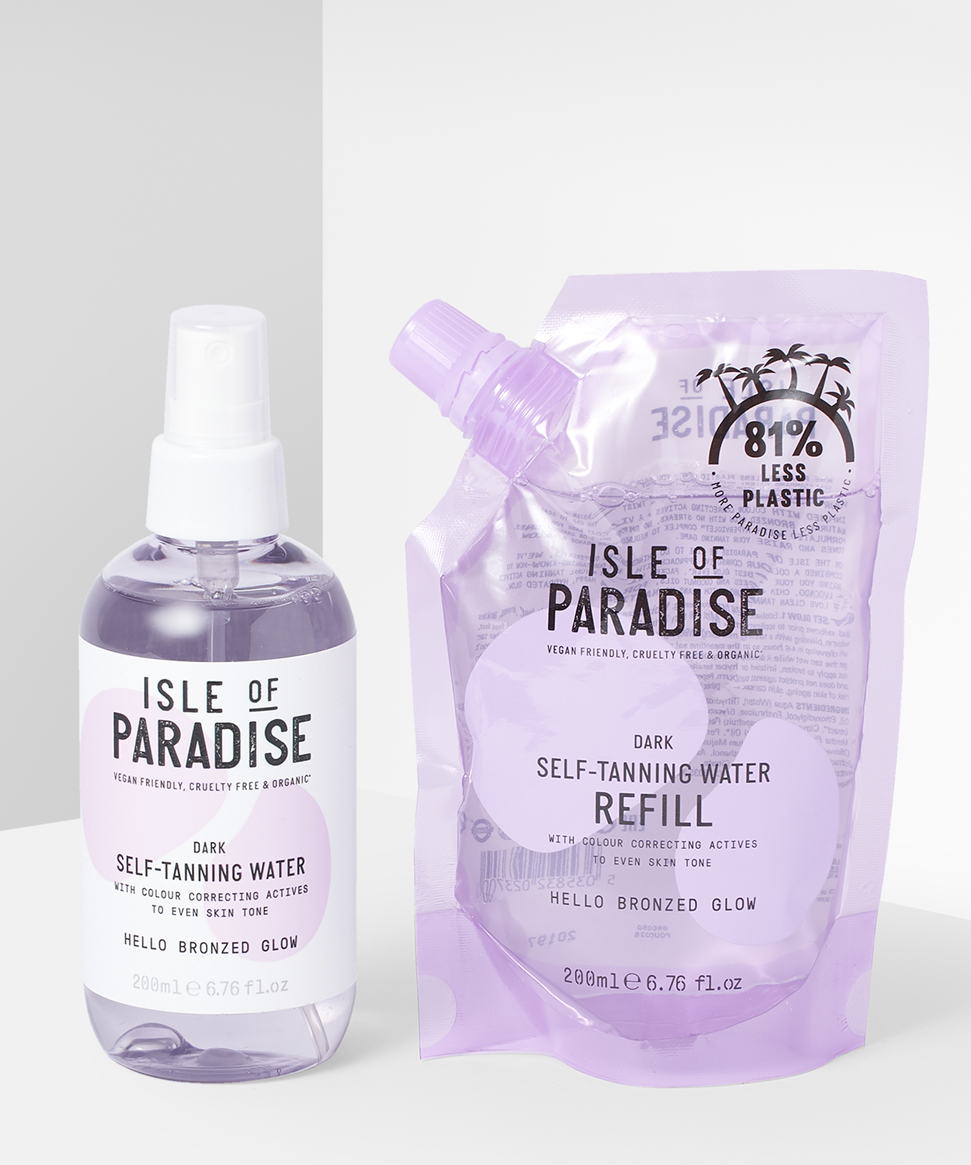 Isle of paradise tanning water 2025 refill dark