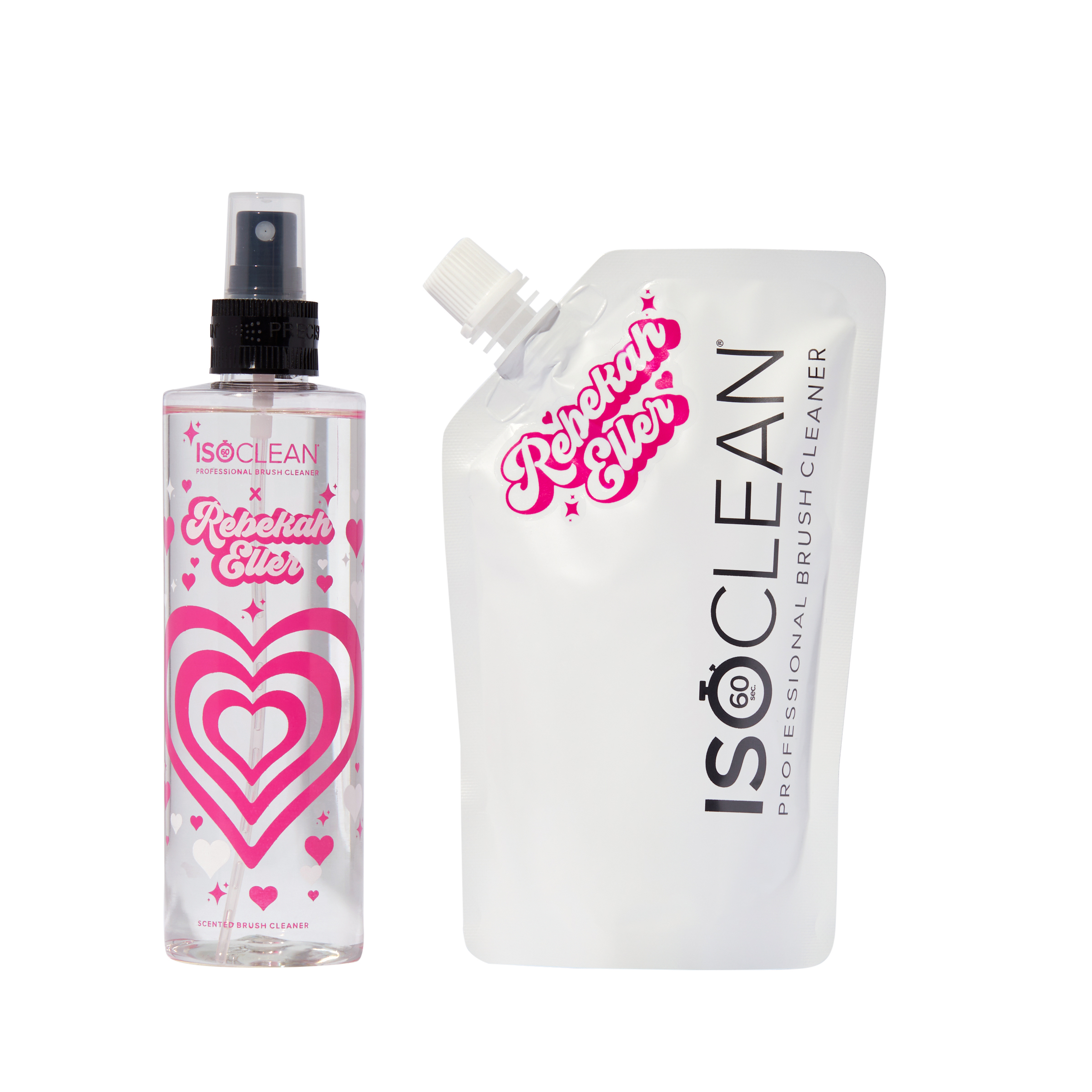 Limited Edition ISOCLEAN x Rebekah Eller Scented Makeup Brush Cleaner 275ml & Eco Refill Bundle