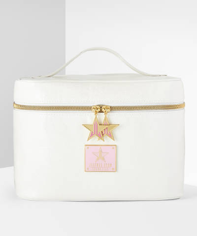 Jeffree Star Cosmetics White Glitter Travel Bag at BEAUTY BAY