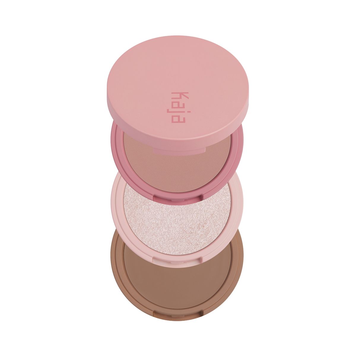 KAJA Play Bento Bronzer, Blush & Highlighter Trio 00 Sugar Cookie