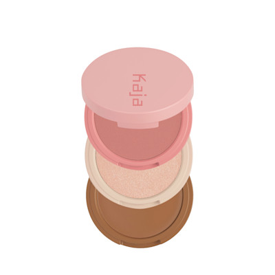 KAJA Play Bento Bronzer, Blush & Highlighter Trio 01 Butter Up