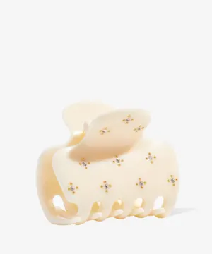 Kitsch Recycled Plastic Medium Rhinestone Puffy Claw Clip