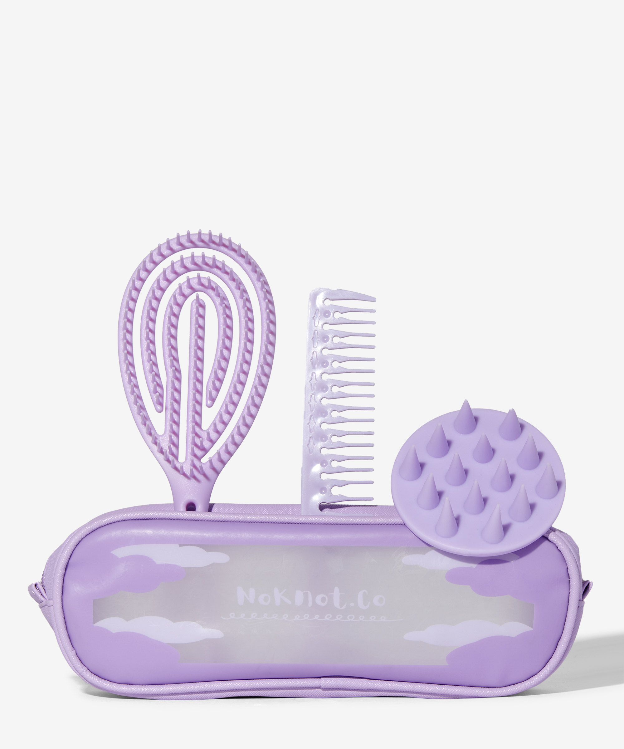 No Knot Co Curl Essentials Set Lilac at BEAUTY BAY