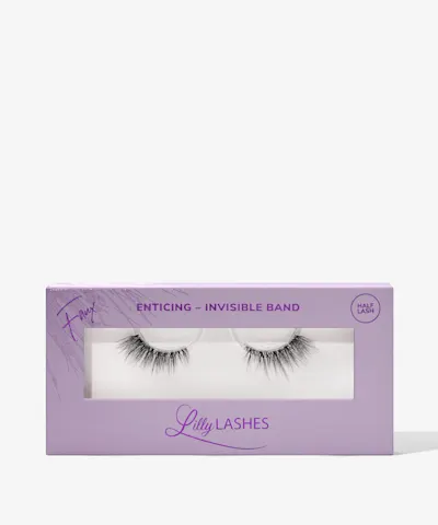 Lilly Lashes - Sheer Invisible Band False Lashes Enticing