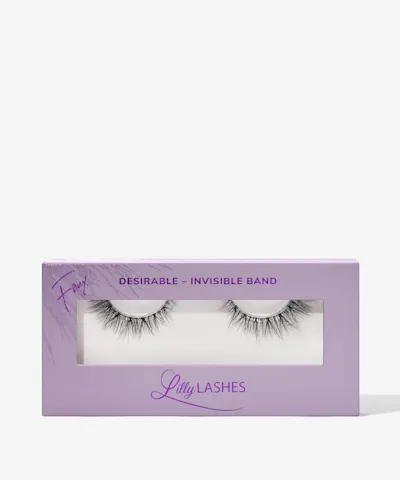 Lilly Lashes - Sheer Invisible Band False Lashes Desirable