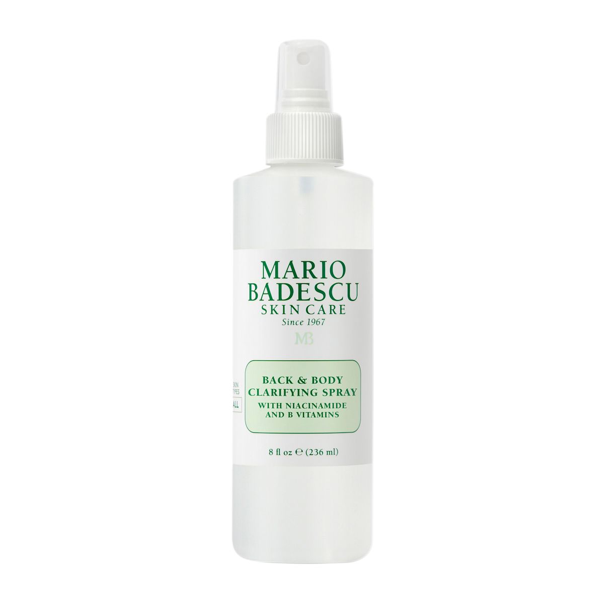Mario Badescu Back & Body Clarifying Spray with Niacinamide & B-Vitamins 236ml