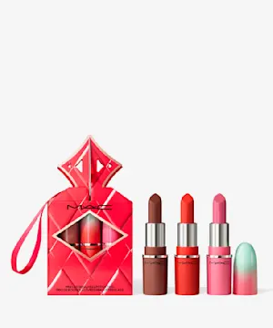 maccosmetics Wildest Gleams Mini Lustreglass Lip Trio