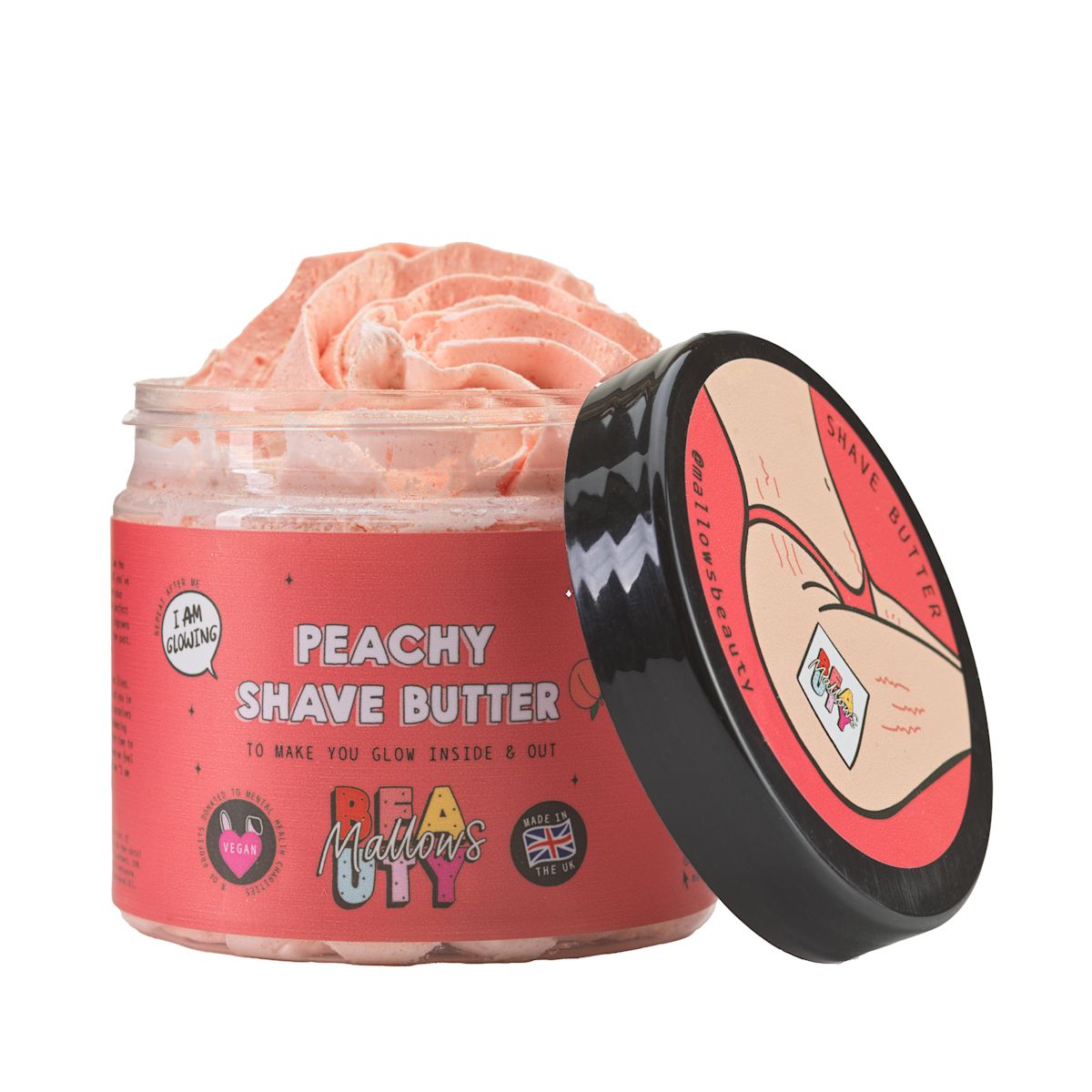 Mallows Beauty Peachy Shave Butter