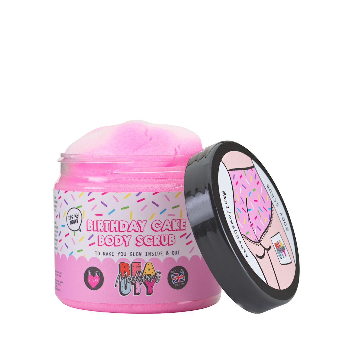 Mallows Beauty Birthday Cake Body Scrub