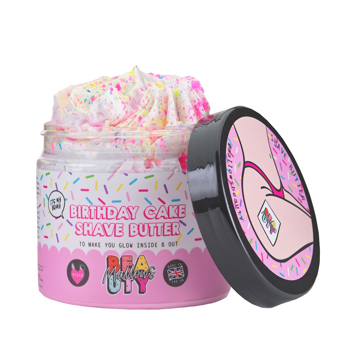 Mallows Beauty Birthday Cake Shave Butter