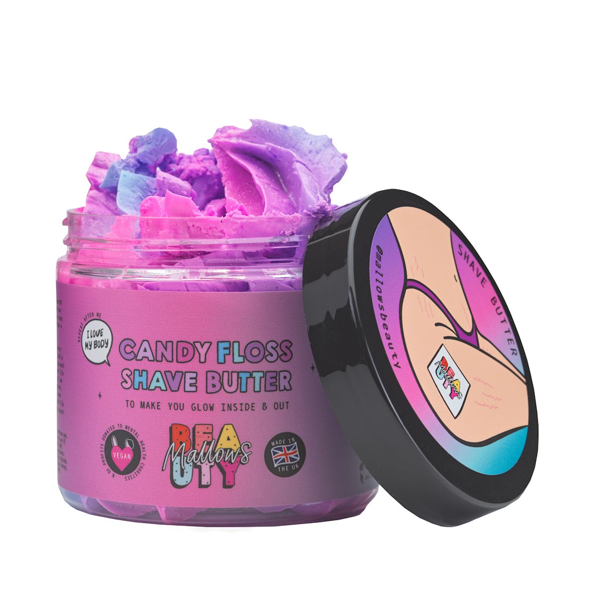 Mallows Beauty Candy Floss Shave Butter