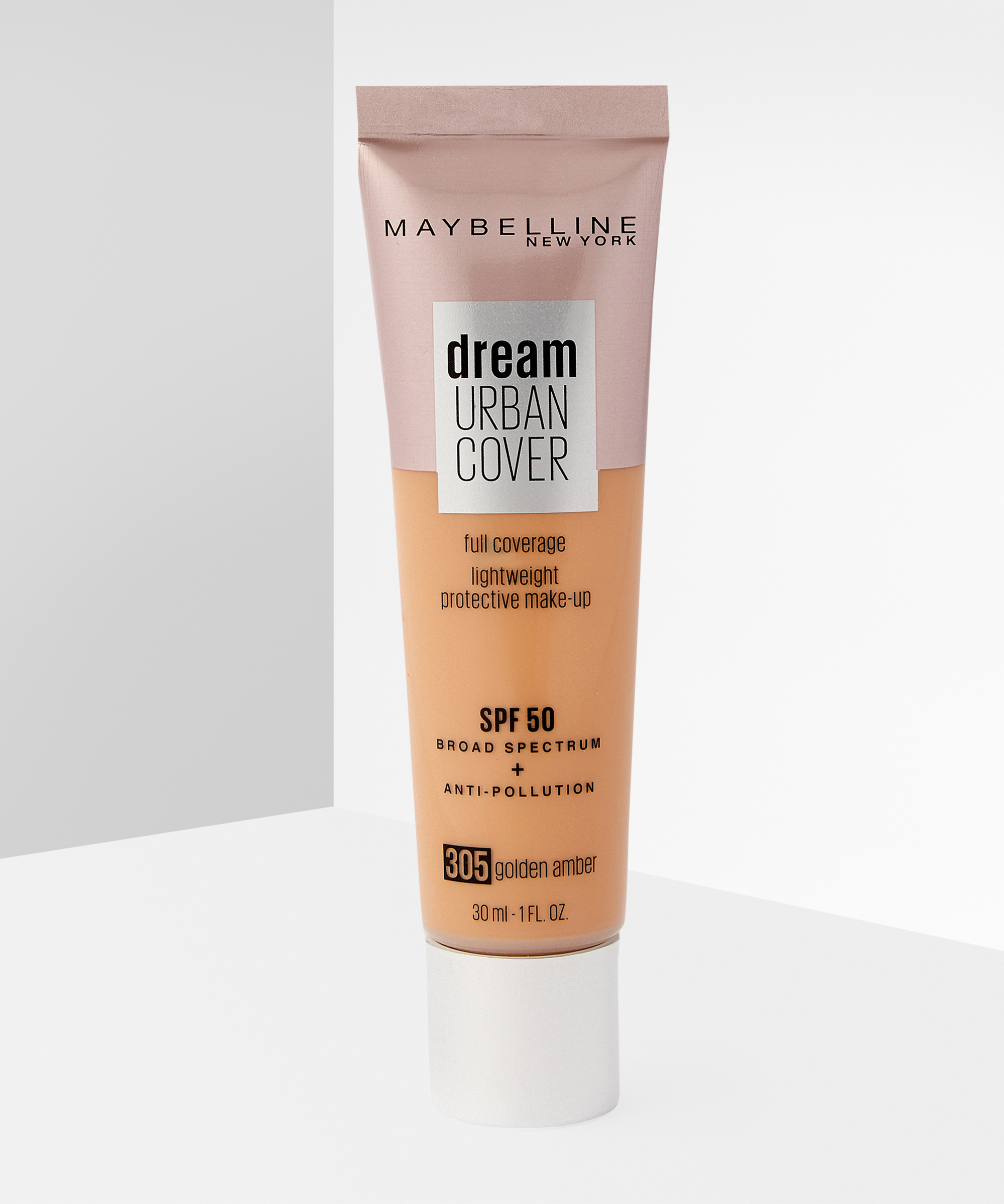 Maybelline Dream Urban Cover Spf 50 Foundation 305 Golden Amber At Beauty Bay