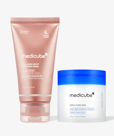 Medicube - Zero Pore Pads 2.0 & Collagen Night Wrapping Mask Duo