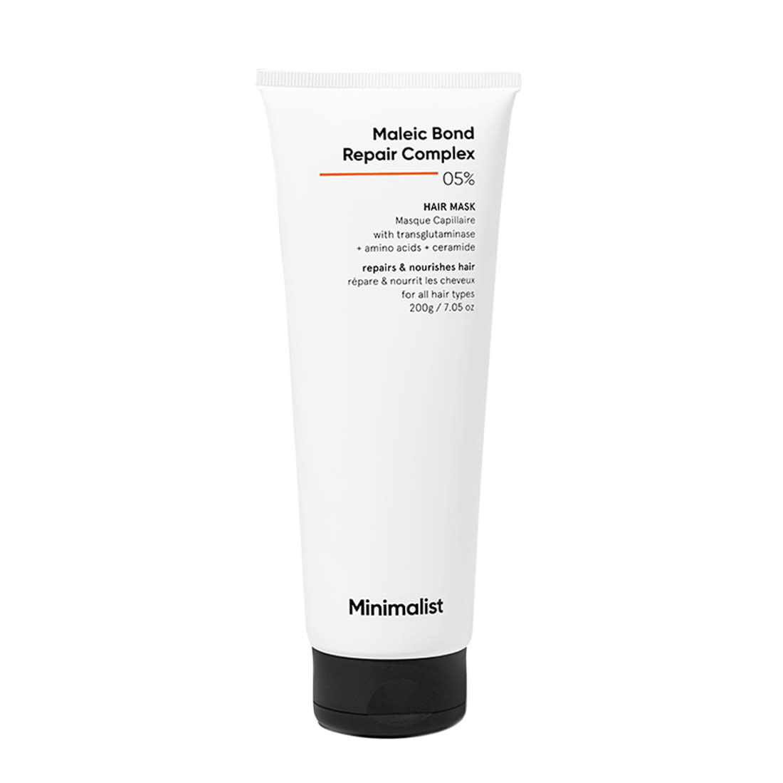 Minimalist Maleic Bond Repair Complex 5% Hair Mask with Transglutaminase,Amino Acids & Ceramides