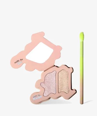 Made By Mitchell - Blursh Press'd Duo Highlighter Palette & Brush