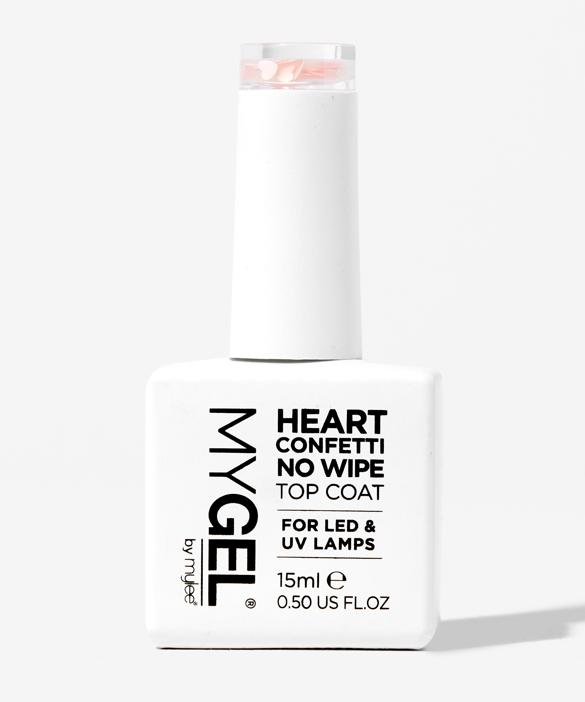 Mylee Heart Confetti No Wipe Top Coat at BEAUTY BAY