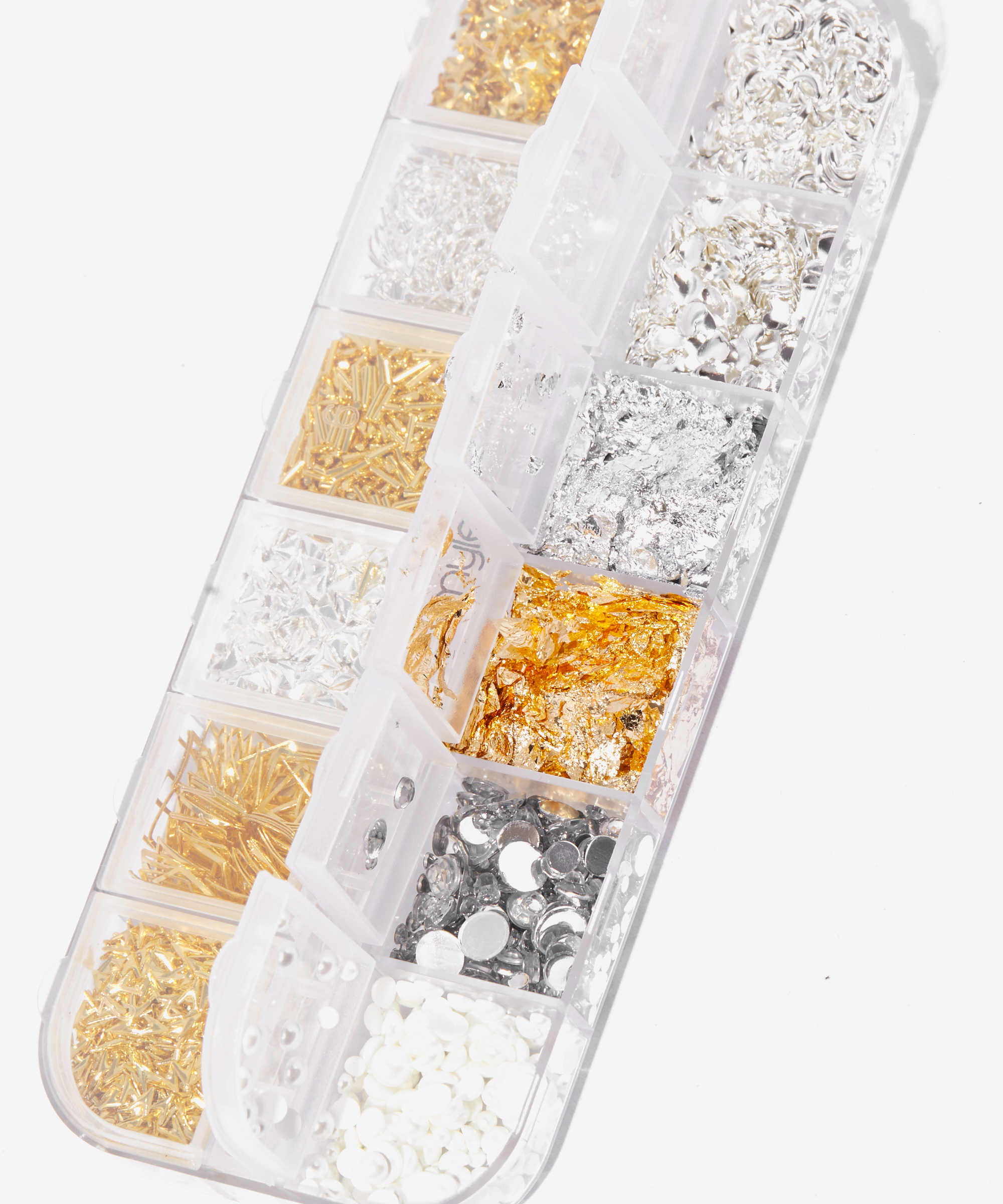 Mylee Nailart-Set 'Crown Jewels' – 12-teiliges Schmuckset Mit Curving Tool Für Nägel