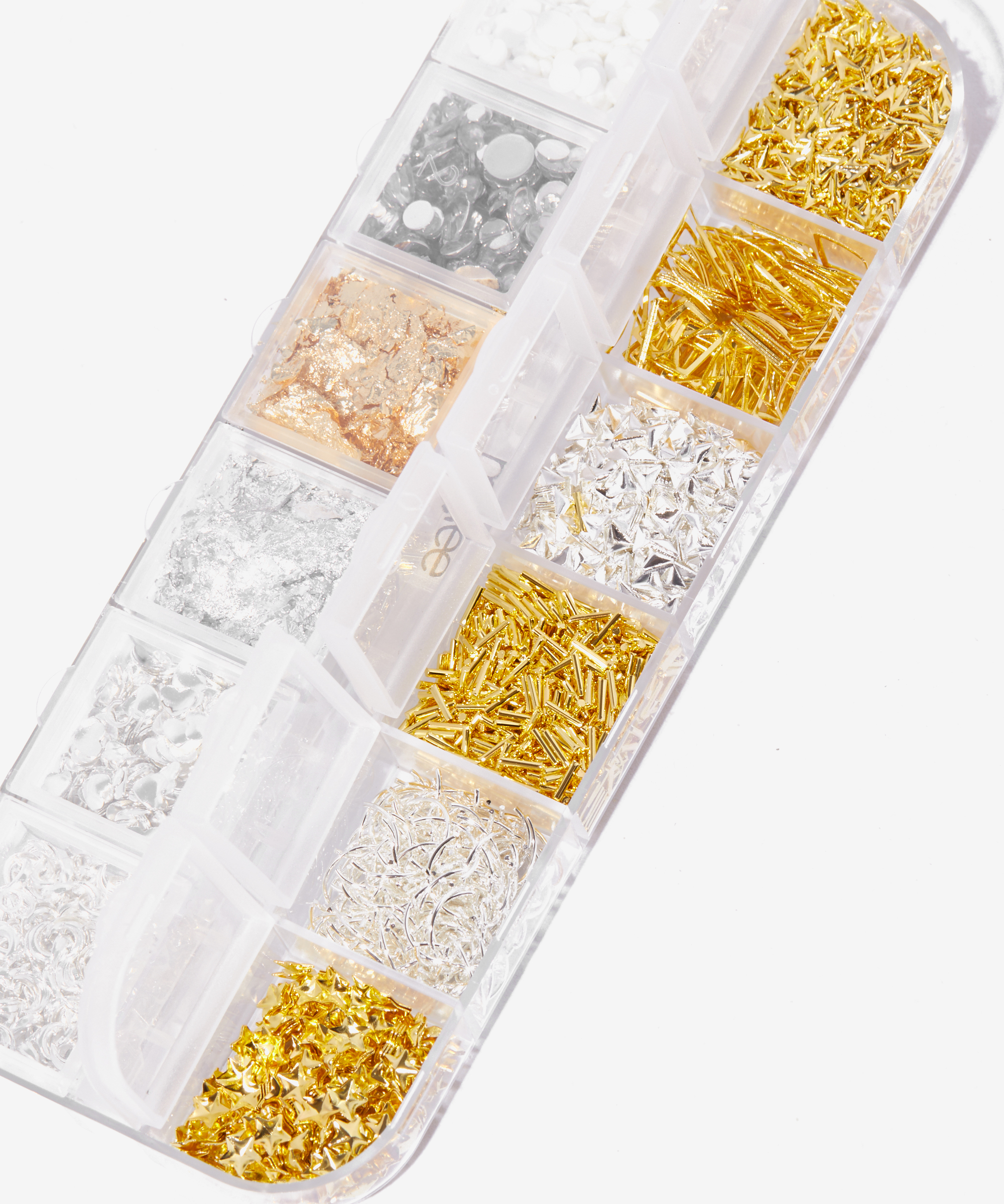 Mylee Nailart-Set 'Crown Jewels' – 12-teiliges Schmuckset Mit Curving Tool Für Nägel