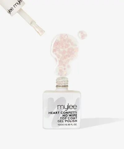Mylee - Gel Polish Heart Confetti No Wipe Top Coat