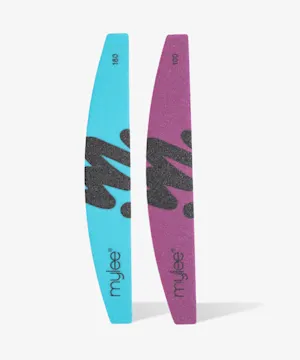 mylee Foam Nail Files 100/180 Grit - Pack of 2