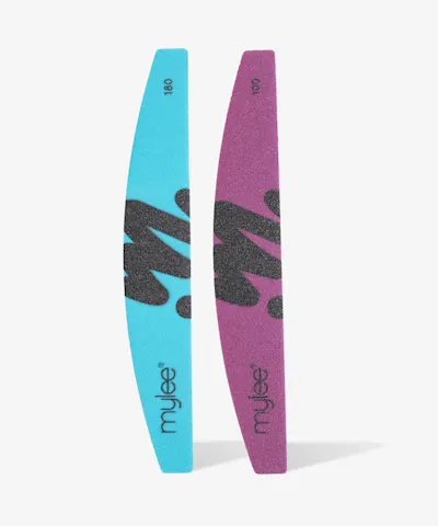 Mylee - Foam Nail Files 100/180 Grit - Pack of 2