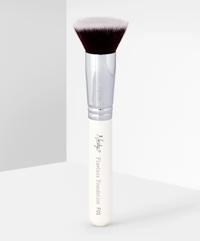Nanshy - F01 Flawless Foundation Flat Top Brush Pearlescent White