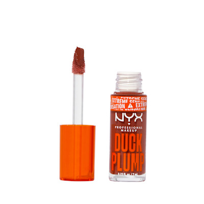 NYX Professional Makeup Women's Duck Plump Lip Plumping Gloss in Brown Of Applause | Size: 7ml