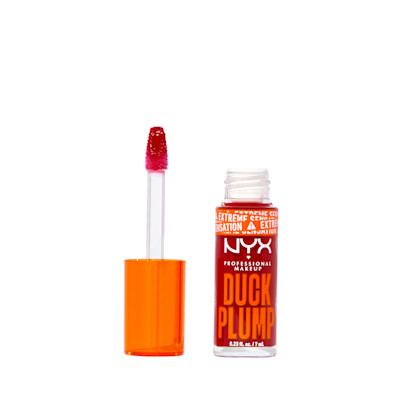 NYX Professional Makeup Women's Duck Plump Lip Plumping Gloss in Hall Of Flame | Size: 7ml