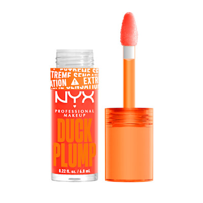 NYX Professional Makeup Women's Duck Plump Lip Plumping Gloss in Peach Out | Size: 7ml