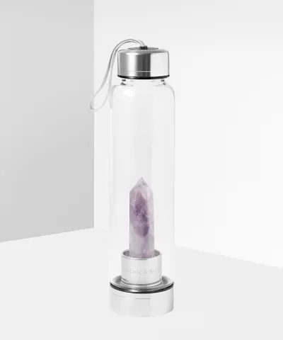 Psychic Sisters - Gemstone Infusion Amethyst Water Bottle