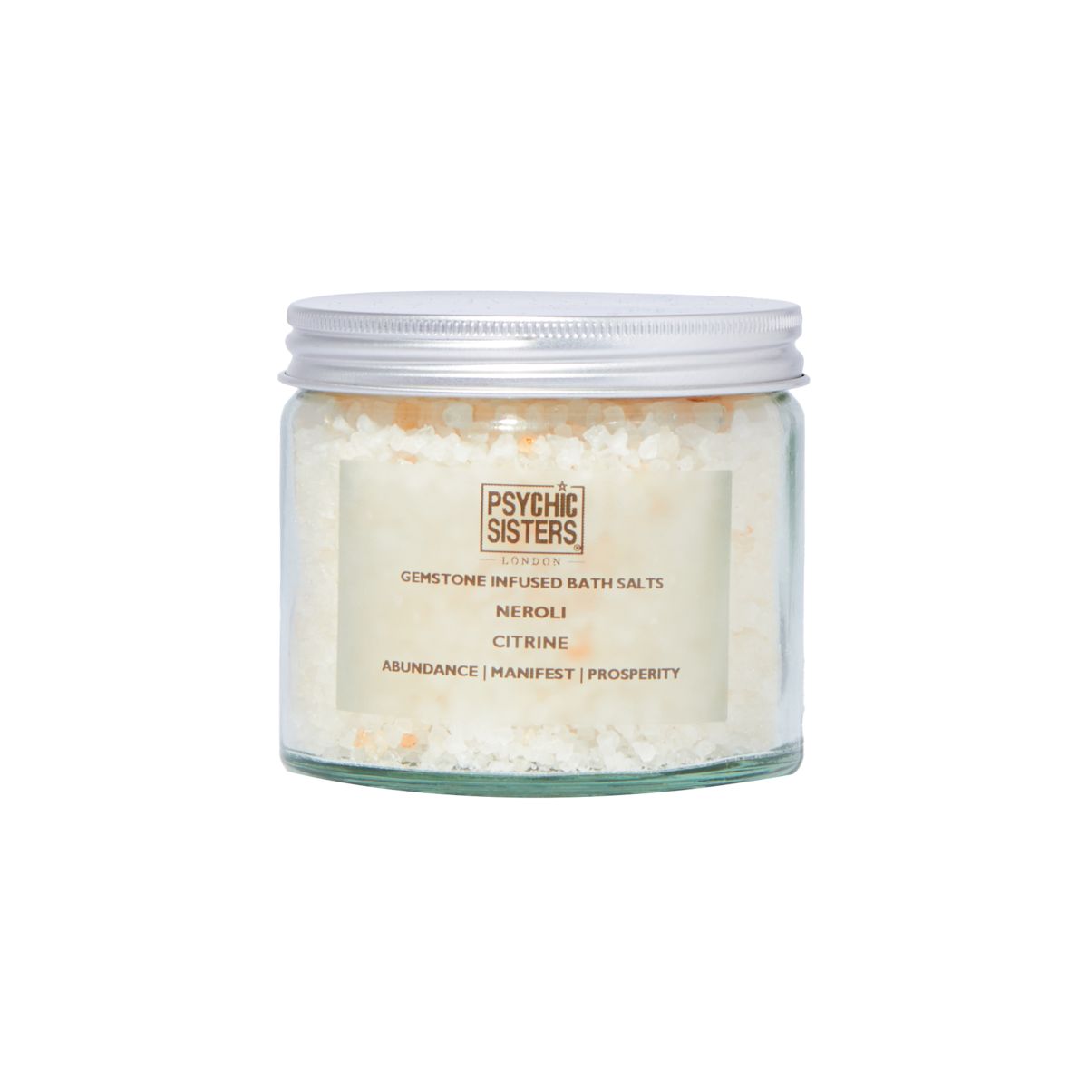 Psychic Sisters Bath Salts with Gemstone Citrine