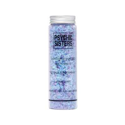 Psychic Sisters Gemstone Infused Bath Salts Gemstone Infused Bath Salts Amethyst - Citrus & Rosemary