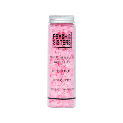 Psychic Sisters Gemstone Infused Bath Salts Gemstone Infused Bath Salts Rose Quartz - Pomegrante