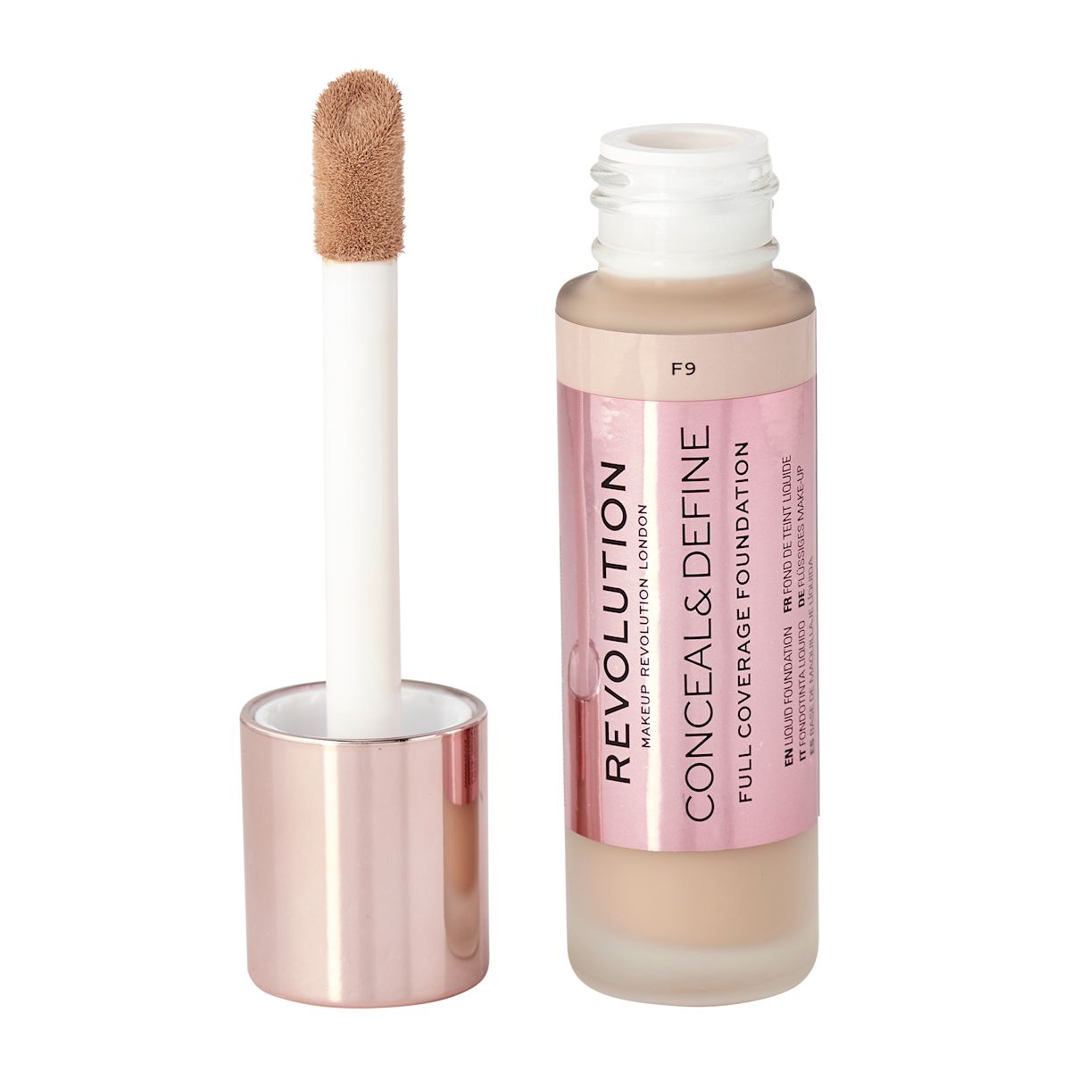 Revolution Conceal & Define Foundation in F9
