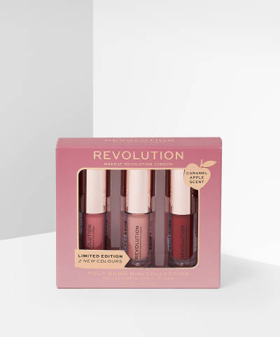 Makeup Revolution Caramel Apple Mini Pout Bomb Set at BEAUTY BAY