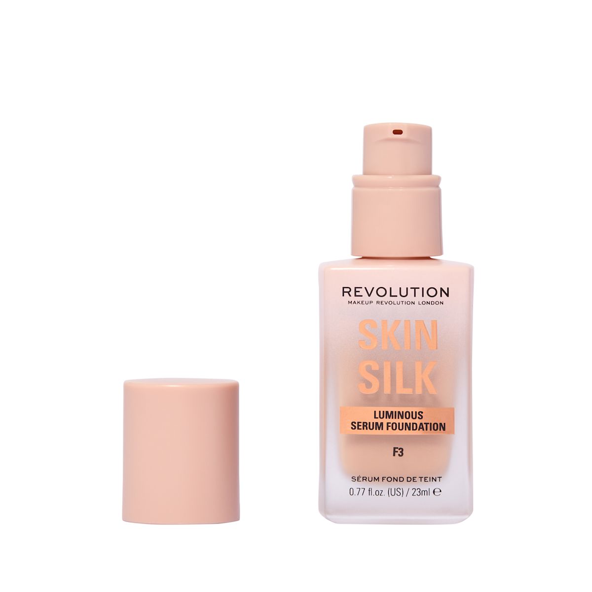 Revolution Skin Silk Serum Liquid Foundation F3