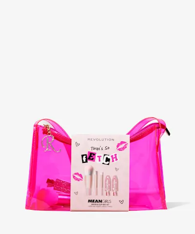 Makeup Revolution - Mean Girls x Revolution Fetch Brush Set with Hair Clips and Bag