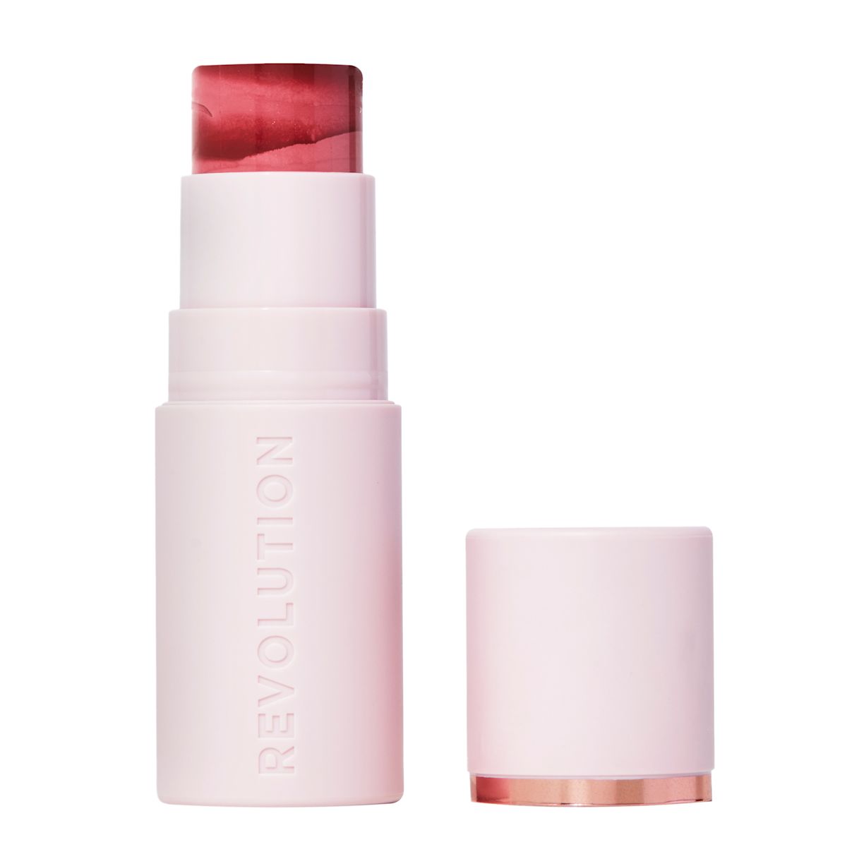 Revolution Skin Silk Marble Blush Stick 4.5g in Sunkissed Apricot