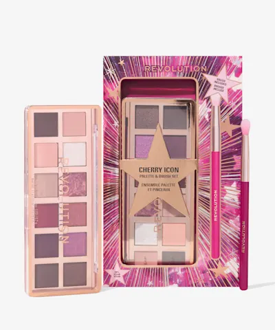 Makeup Revolution - Cherry Icon Palette & Brush Set