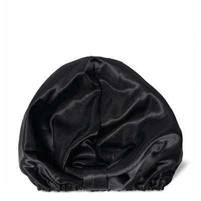 Satin Hair Wrap Curl Protector - Black