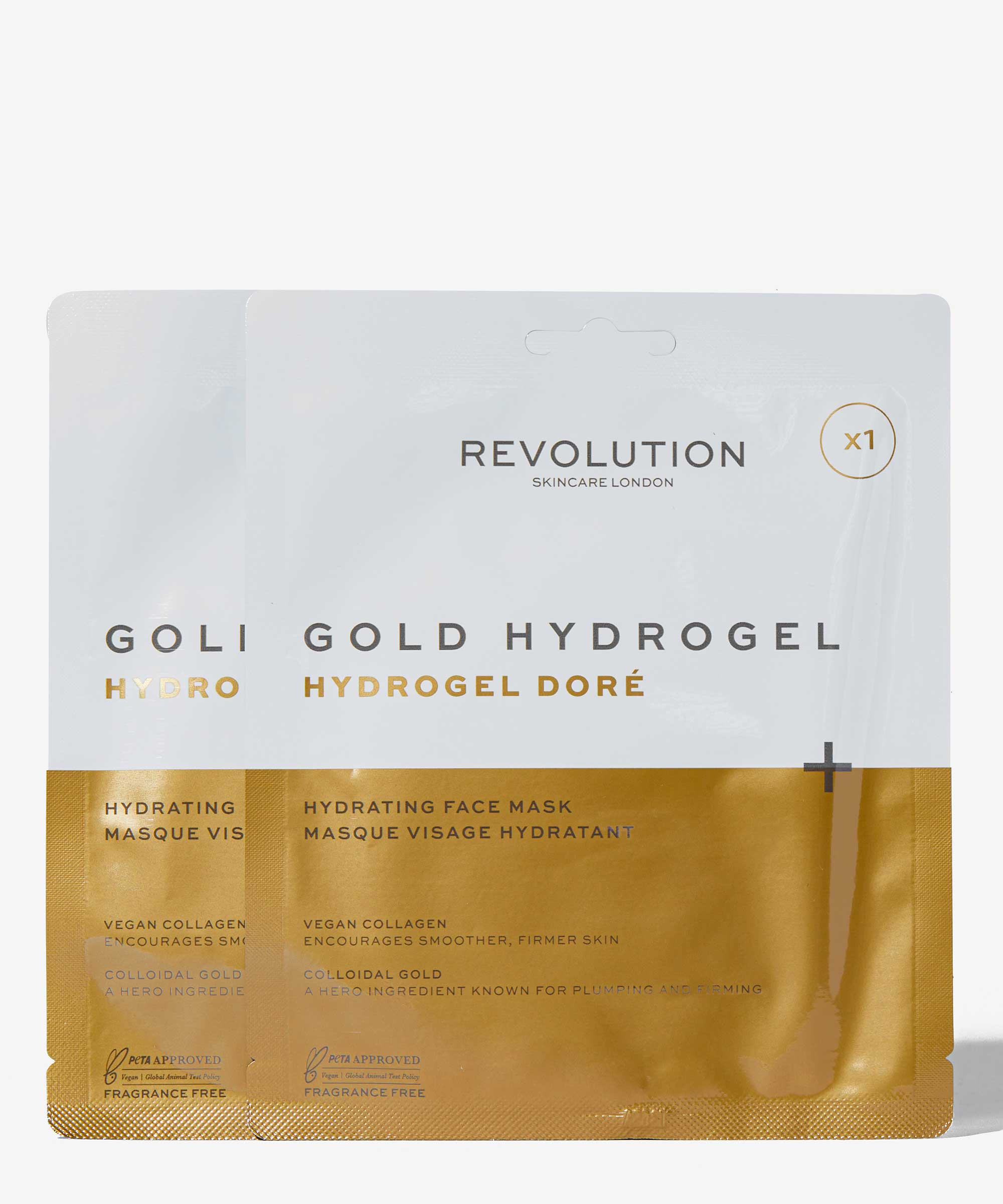 Revolution Skincare Gold Hydrogel Face Mask at BEAUTY BAY