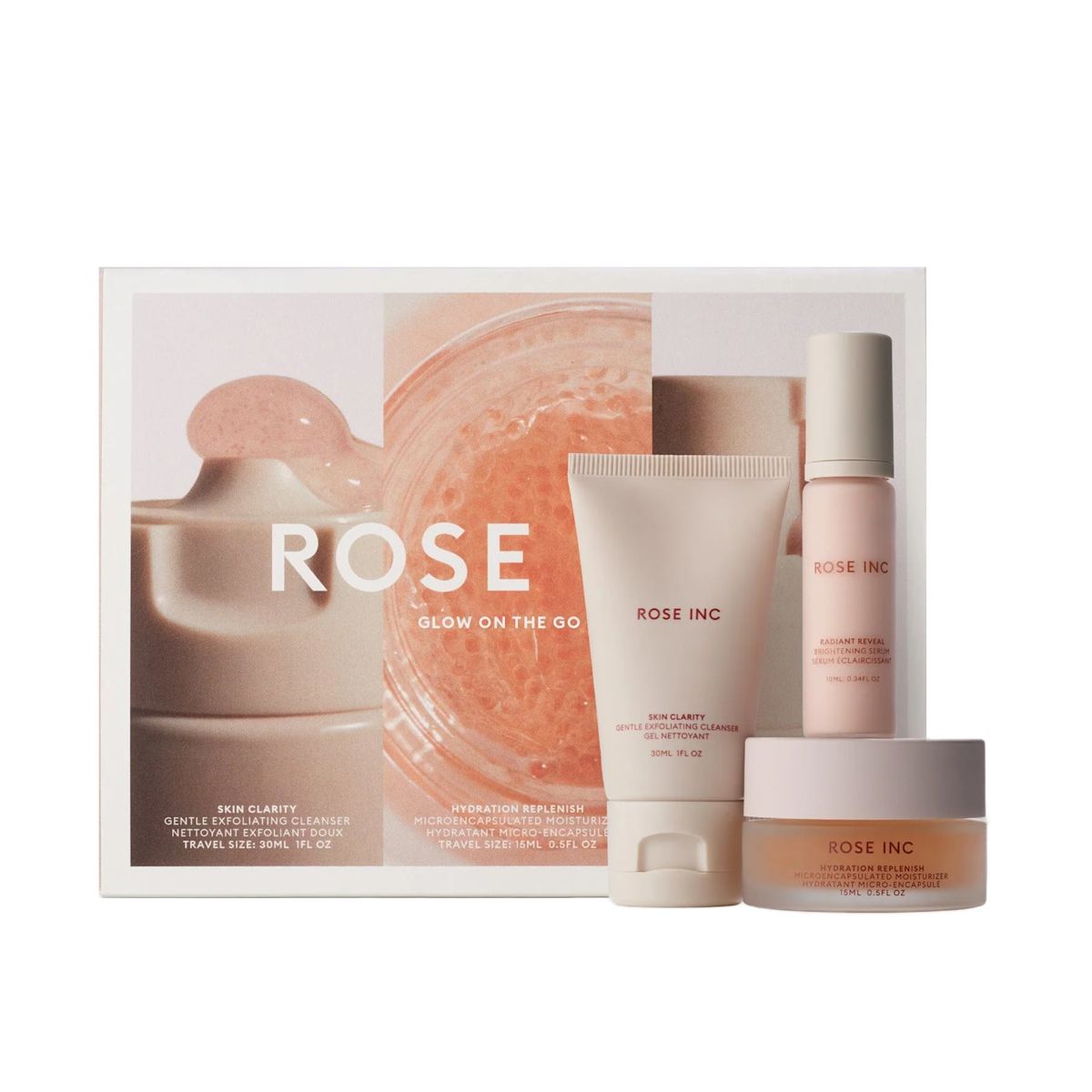 Rose Inc Glow on the Go Set