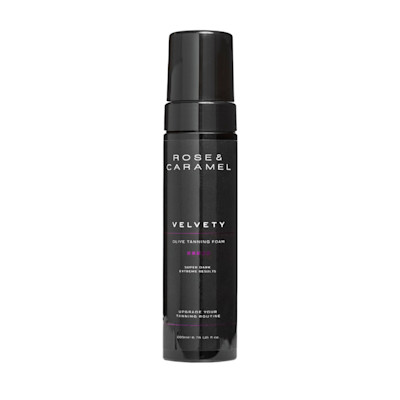 Rose & Caramel Velvety Dark Olive Self Tanning Mousse Super Dark