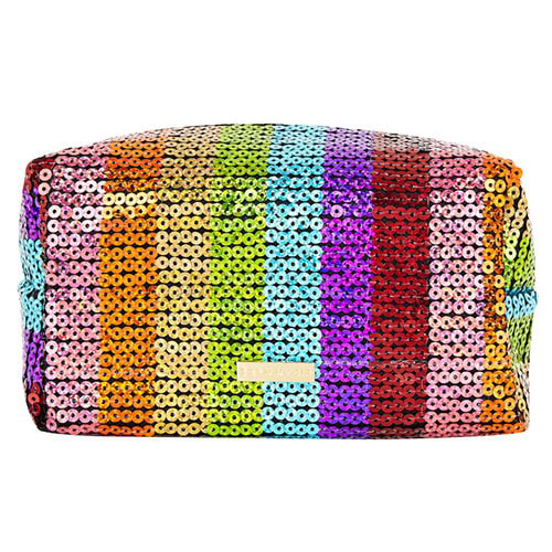 Shoptagr Rainbow Sequin Makeup Bag By Skinnydip