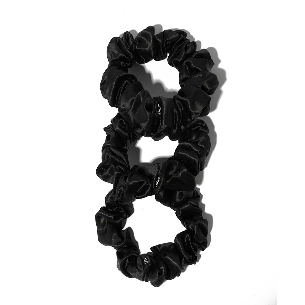 Slip Pure Silk Large Scrunchies Black